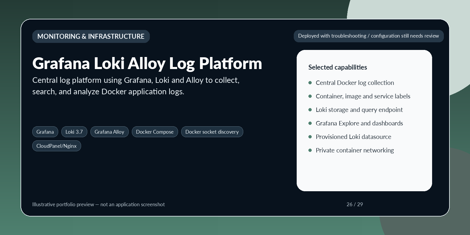 Grafana Loki Alloy Log Platform